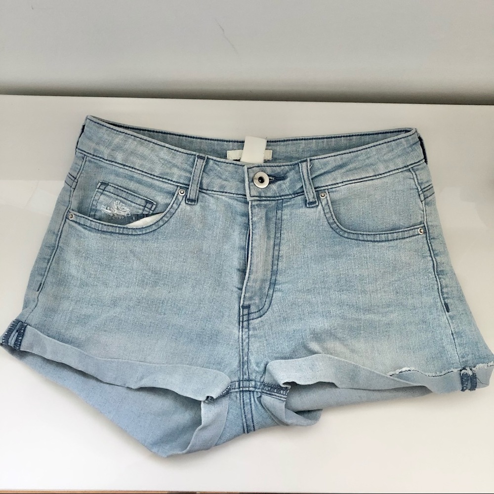 Light Wash Denim Shorts